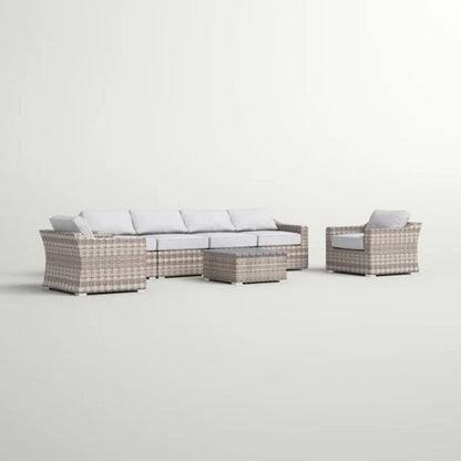 Stylish Sofa Seating Group With Cushions Perfect For Outdoor Gatherings