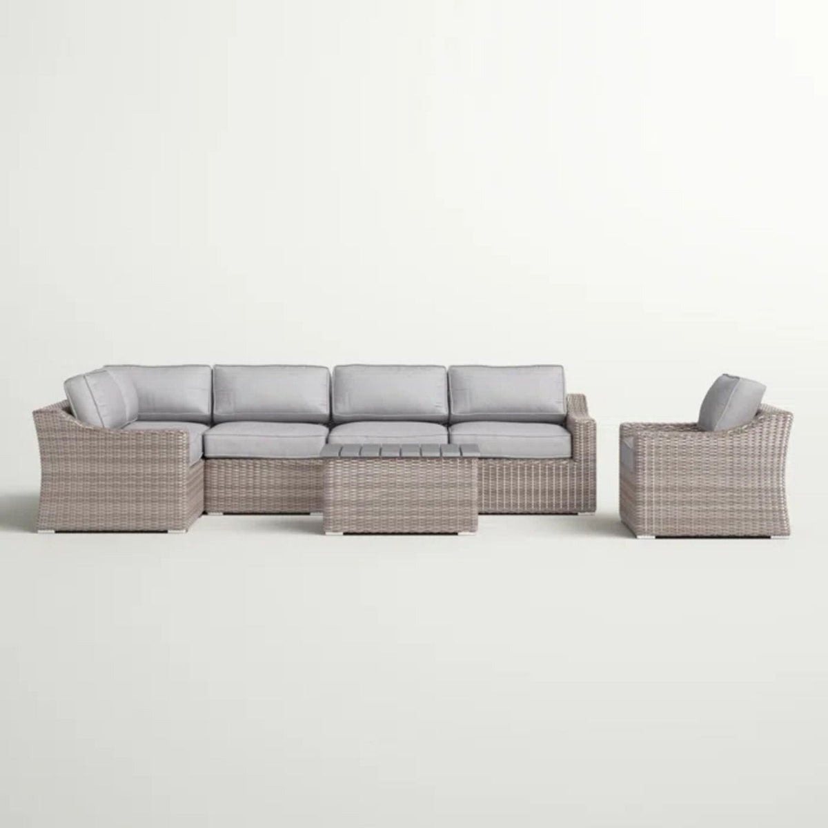 Stylish Sofa Seating Group With Cushions Perfect For Outdoor Gatherings