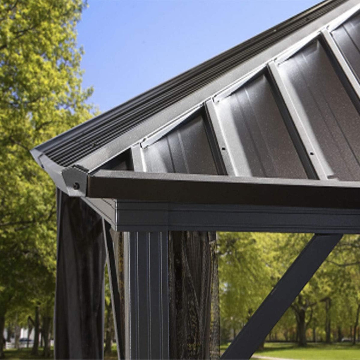 Outdoor 10' X 12' Dakota Hardtop Gazebo Outdoor Sun Shelter