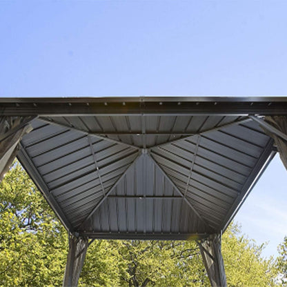 Outdoor 10' X 12' Dakota Hardtop Gazebo Outdoor Sun Shelter