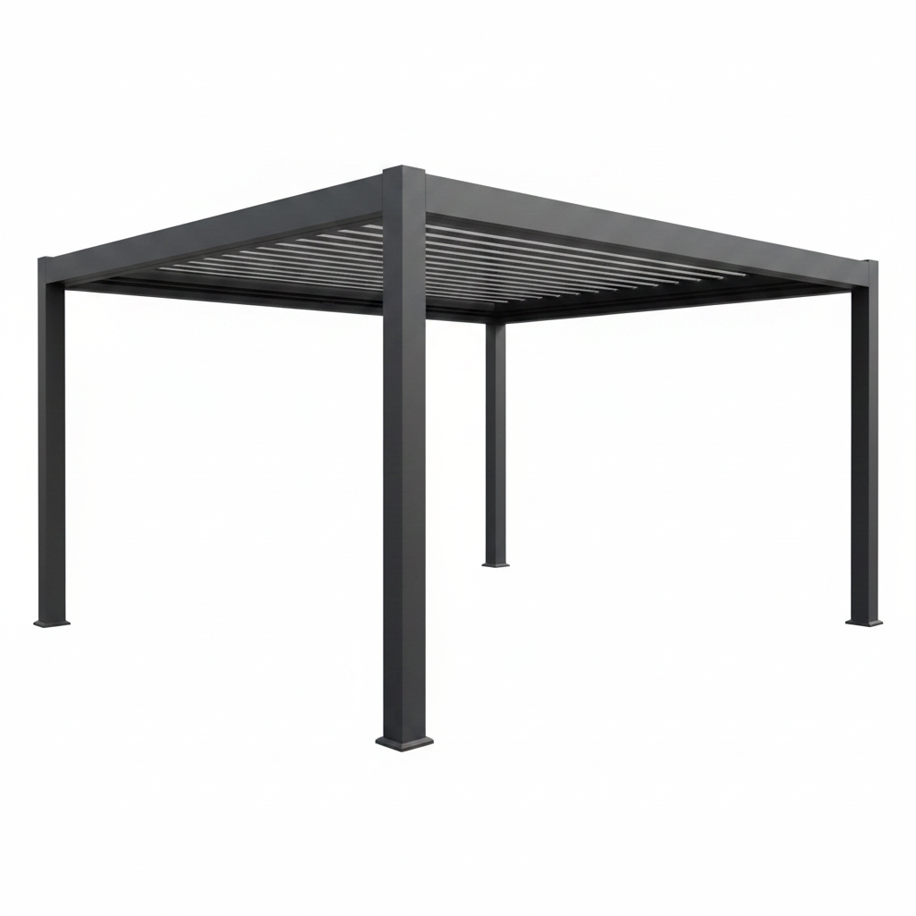 Outdoor Waterproof Pergola Aluminium Motorized Louvered Pergola Canopy Exterior Gazebo Bioclimatic Pergolas Shading Gazebo