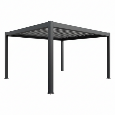 Outdoor Waterproof Pergola Aluminium Motorized Louvered Pergola Canopy Exterior Gazebo Bioclimatic Pergolas Shading Gazebo