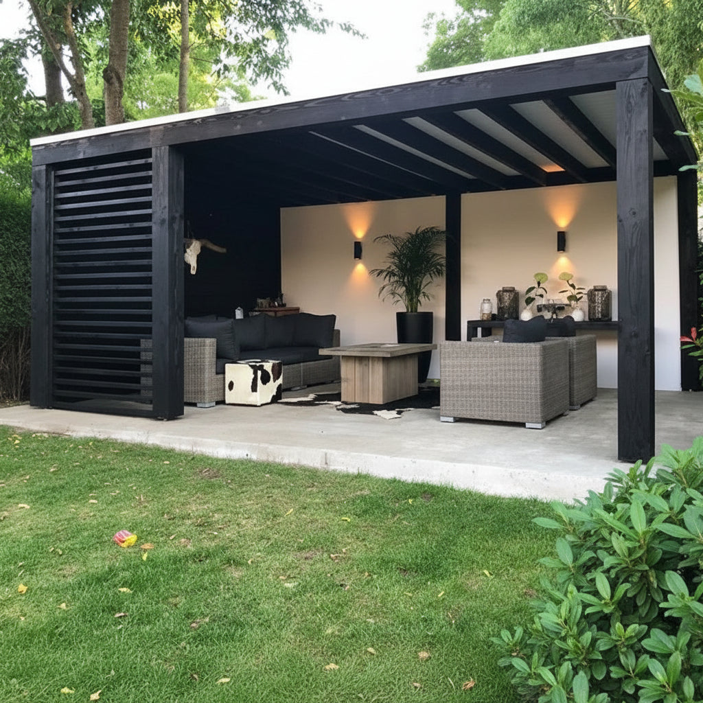 Outdoor Waterproof Pergola Aluminium Motorized Louvered Pergola Canopy Exterior Gazebo Bioclimatic Pergolas Shading Gazebo