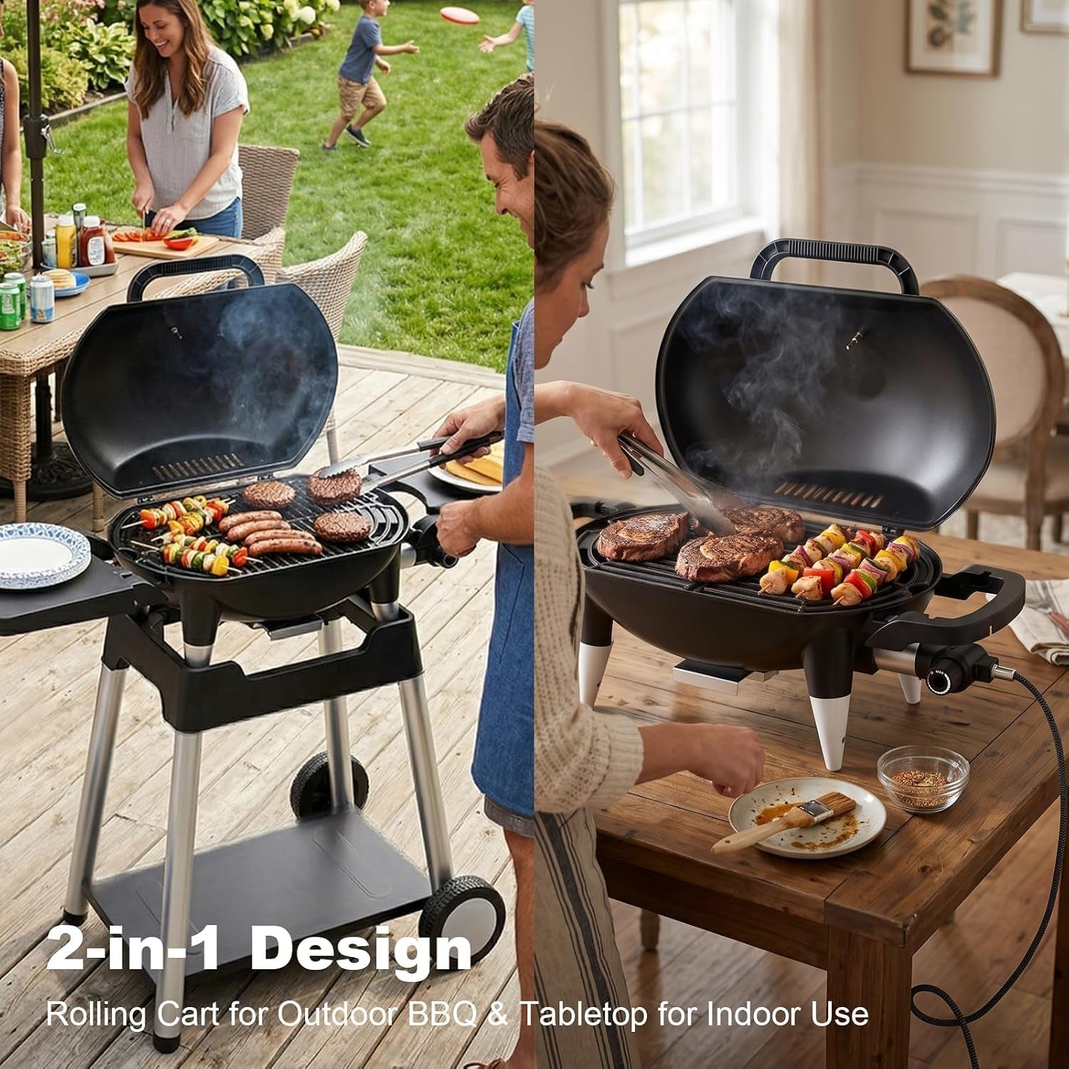 Electric Grill, Indoor/Outdoor BBQ Eletric Grill