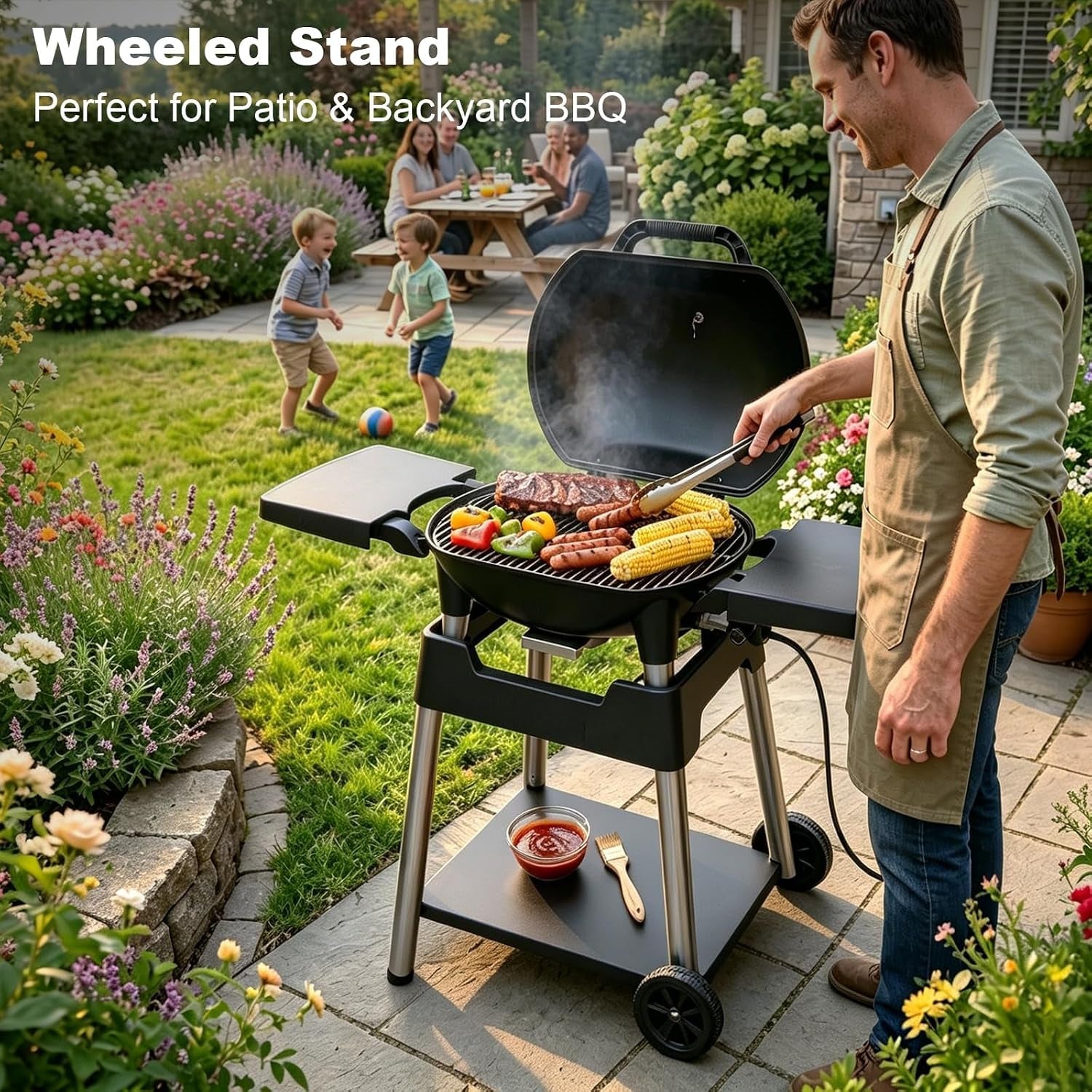 Electric Grill, Indoor/Outdoor BBQ Eletric Grill