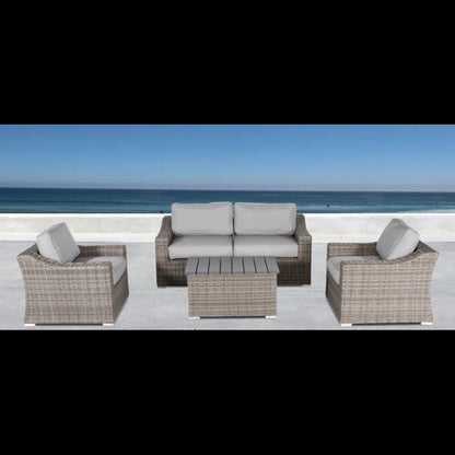 Stylish Sofa Seating Group With Cushions Perfect For Outdoor Gatherings