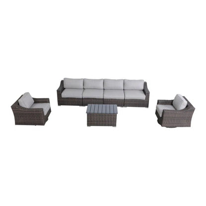 Stylish Sofa Seating Group With Cushions Perfect For Outdoor Gatherings