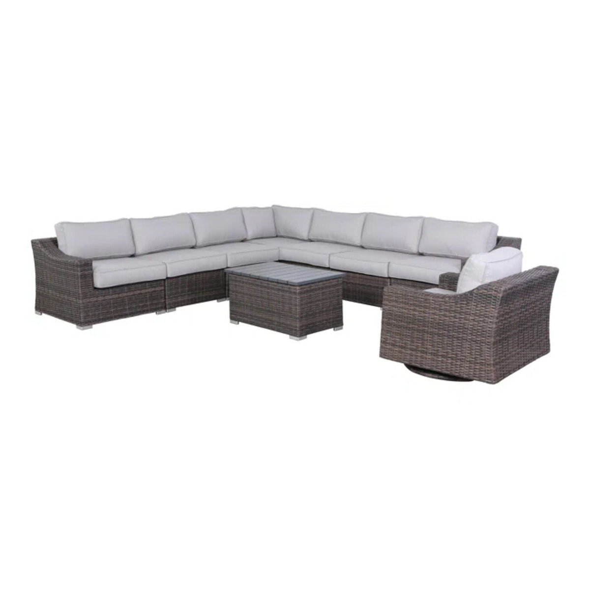 Stylish Sofa Seating Group With Cushions Perfect For Outdoor Gatherings